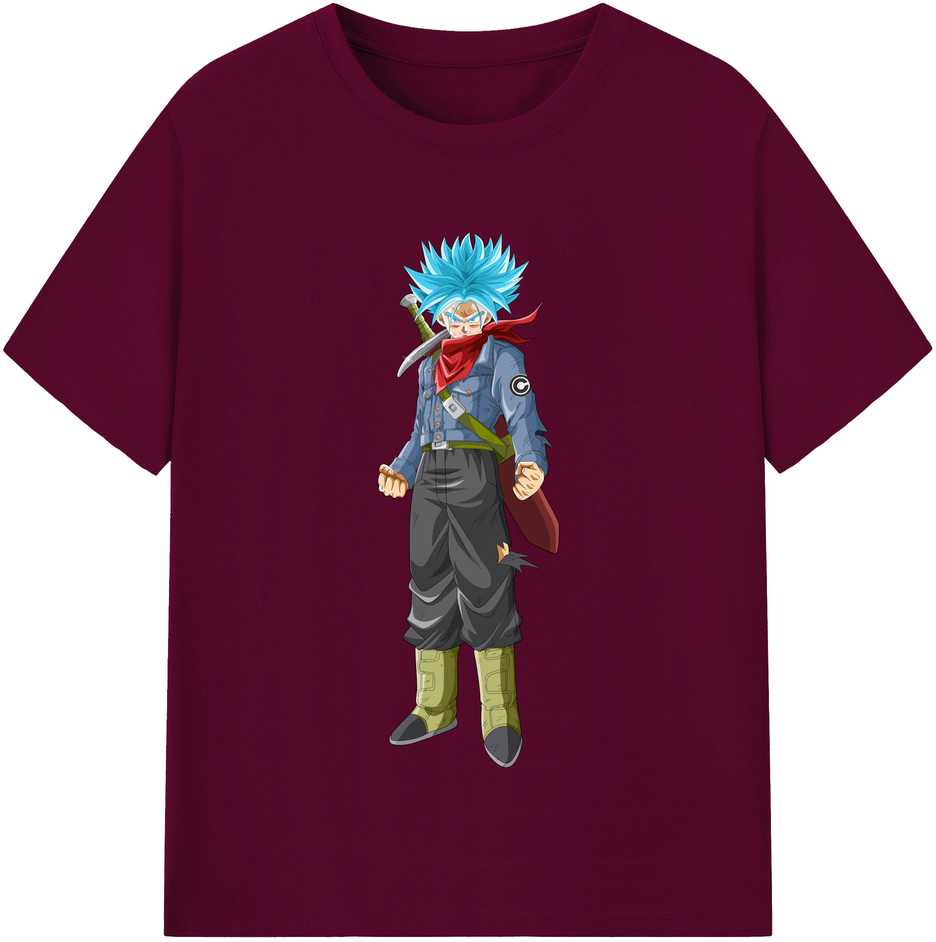 （画像用） ドラゴンボール トランクス（Torankusu）DRAGON BALL Trunks レディースカジュアルプリントTシャツ（綿100％）